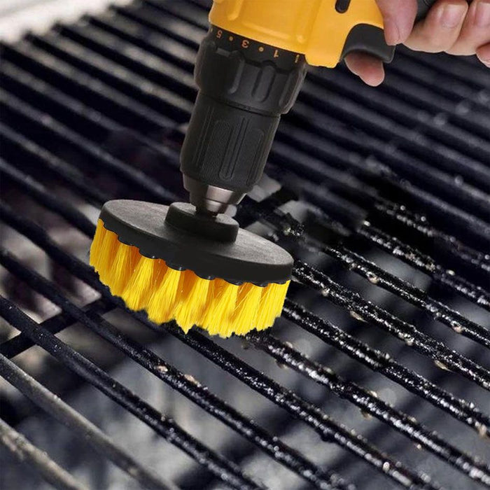 3 Piece Power Scrubber Drill Brush Set