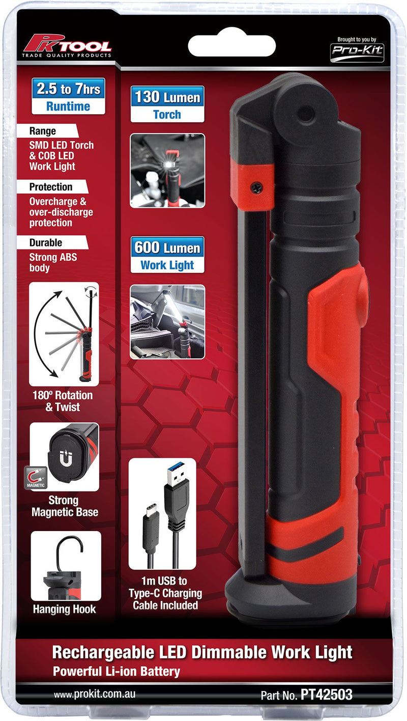 Rechargeable LED Dimmable Work Light - PT42503