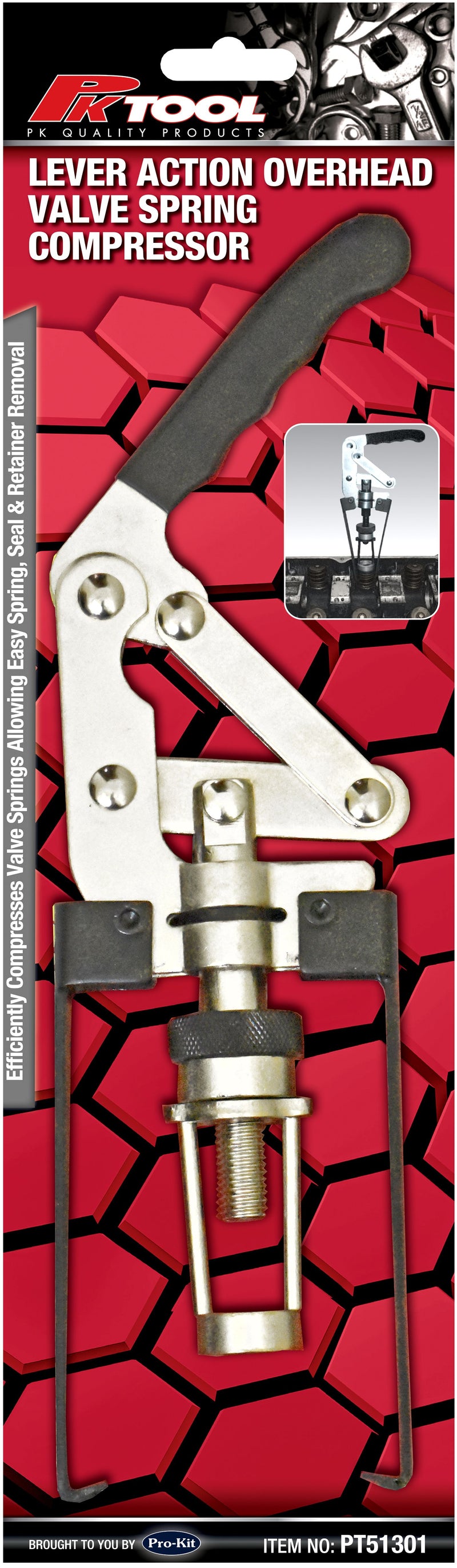 Overhead Lever Action Valve Spring Compressor