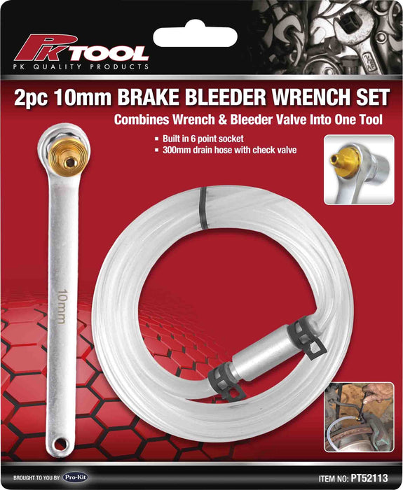 2 Piece 10mm Brake Bleeder Wrench Set
