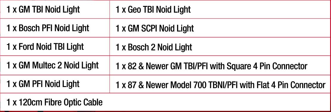10 Piece Noid Light Set with IAC Light & Harness