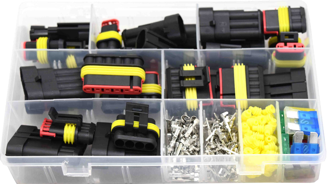 240 Piece Waterproof Wire Connector & Fuse Assortment