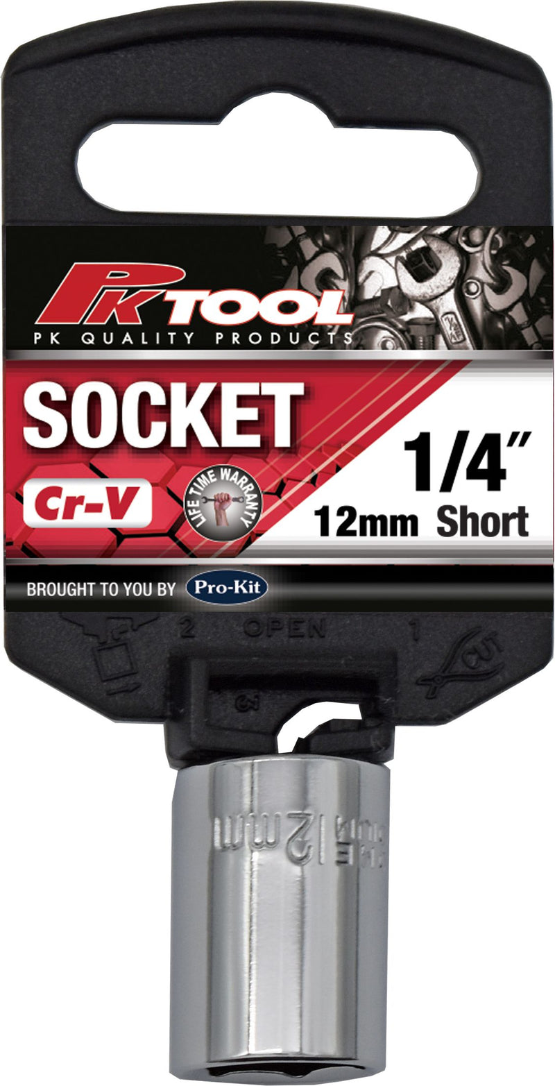 1/4" Drive Socket - 12mm (6 Point)