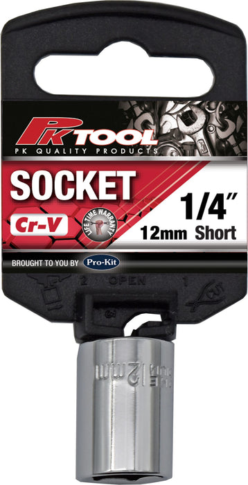 1/4" Drive Socket - 12mm (6 Point)