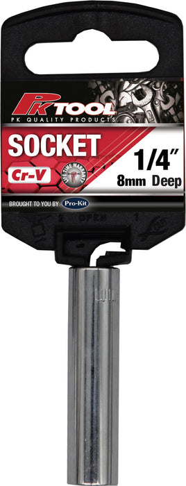 1/4" Drive Deep Socket - 8mm (6 Point)