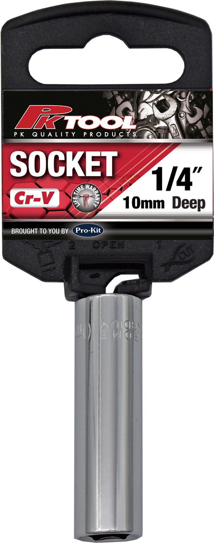 1/4" Drive Deep Socket - 10mm (6 Point)