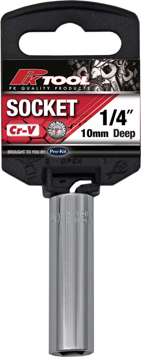 1/4" Drive Deep Socket - 10mm (6 Point)