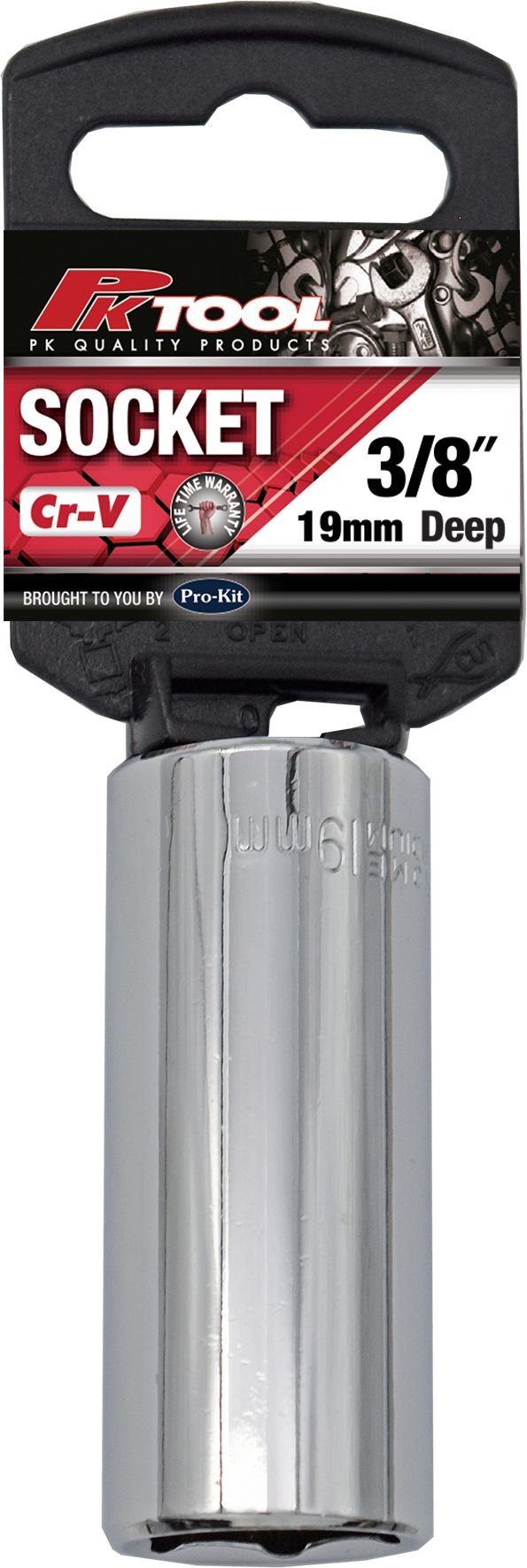 3/8" Drive Deep Socket - 19mm (6 Point)