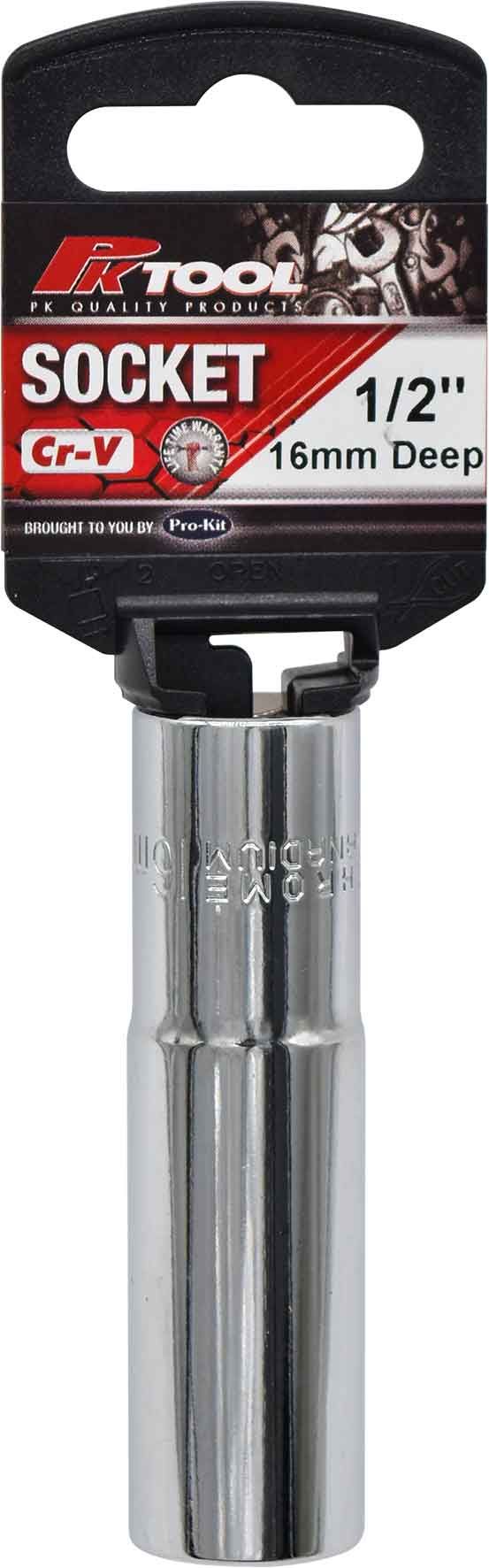 1/2" Drive Deep Socket - 16mm (6 Point)