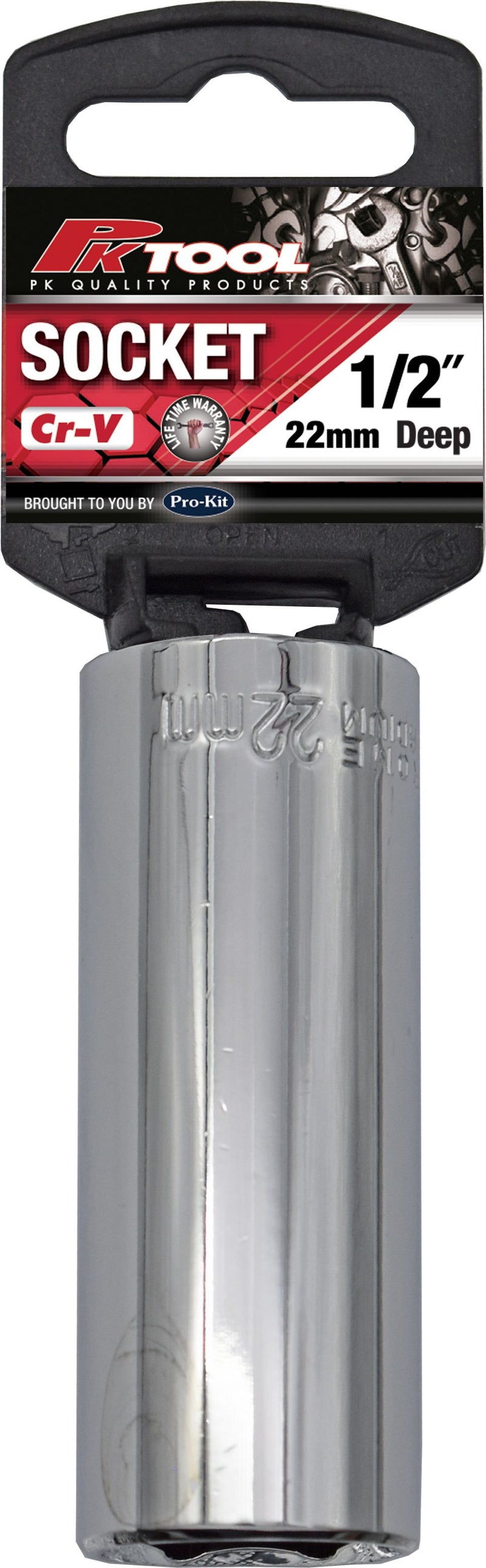 1/2" Drive Deep Socket - 22mm (6 Point)