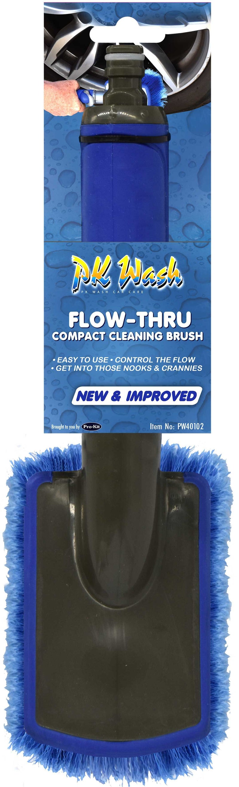 Flow Through Wash Brush