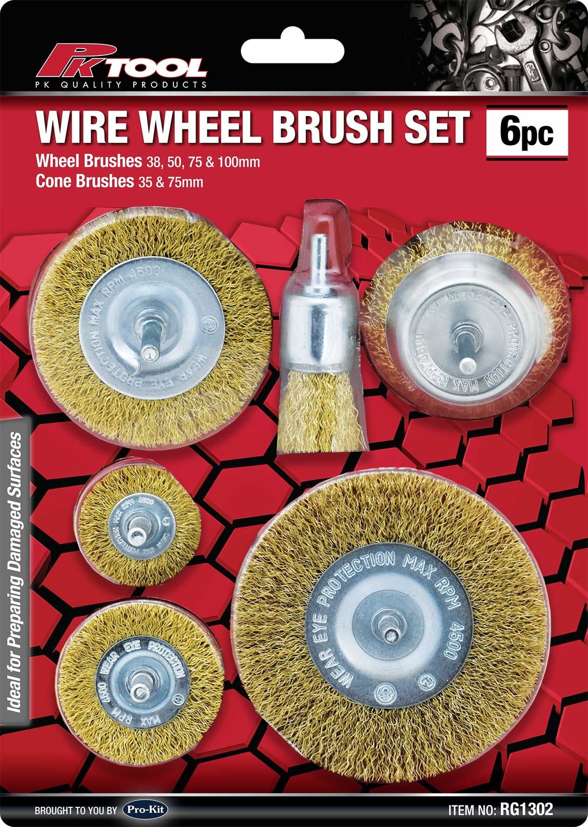 Wire Wheel Brush Set 6 Piece — A1 Autoparts Niddrie