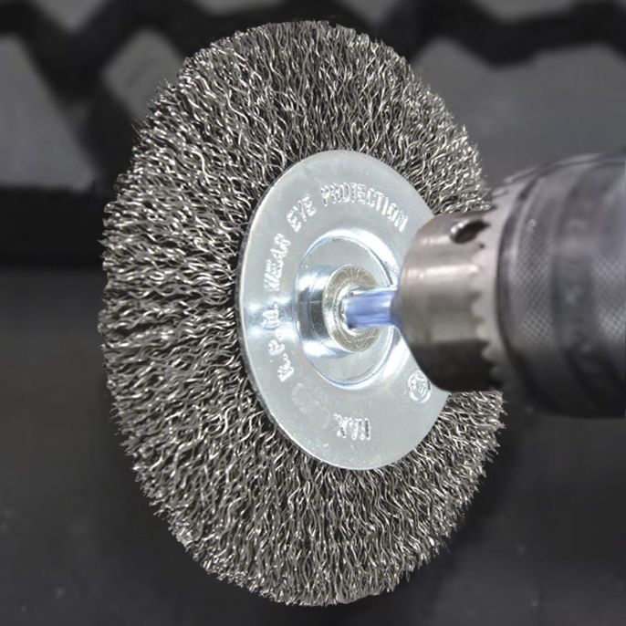 75mm (3") Wire Wheel Brush - Fine