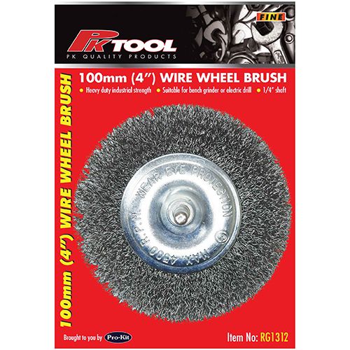 100mm (4") Wire Wheel Brush - Fine