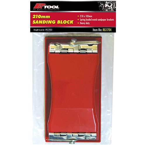 Large Sanding Block With Metal Brackets