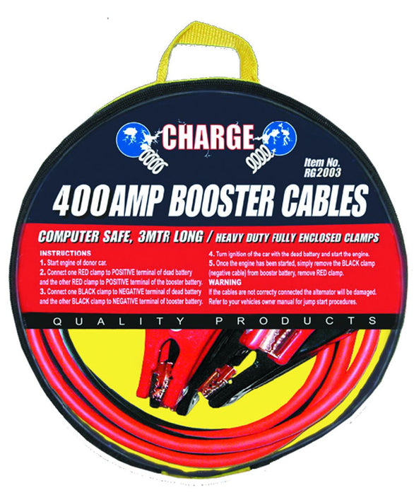 400 Amp Computer Safe Booster Cables - RG2003