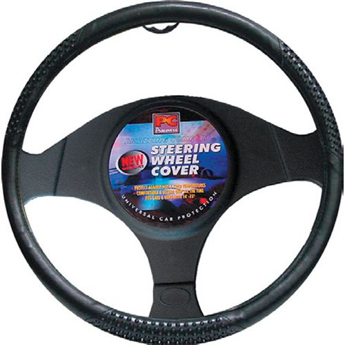 42cm Steering Wheel Cover - Suits Vans/Small Trucks With Massage Dimples [Black]