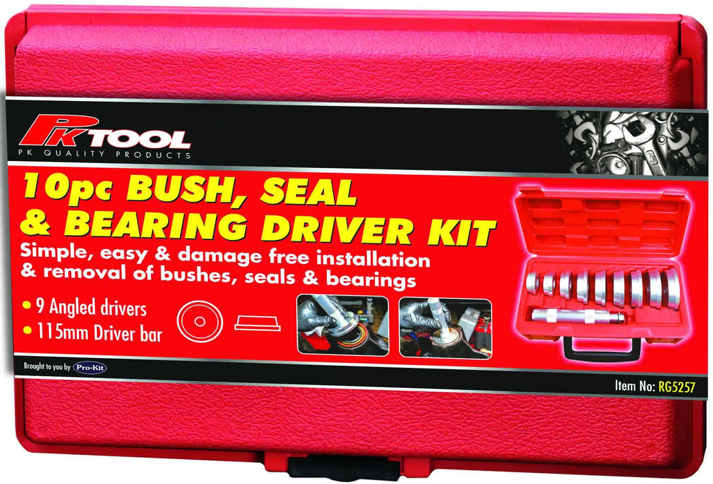 10 Piece Bush / Bearing Seal Driver Set
