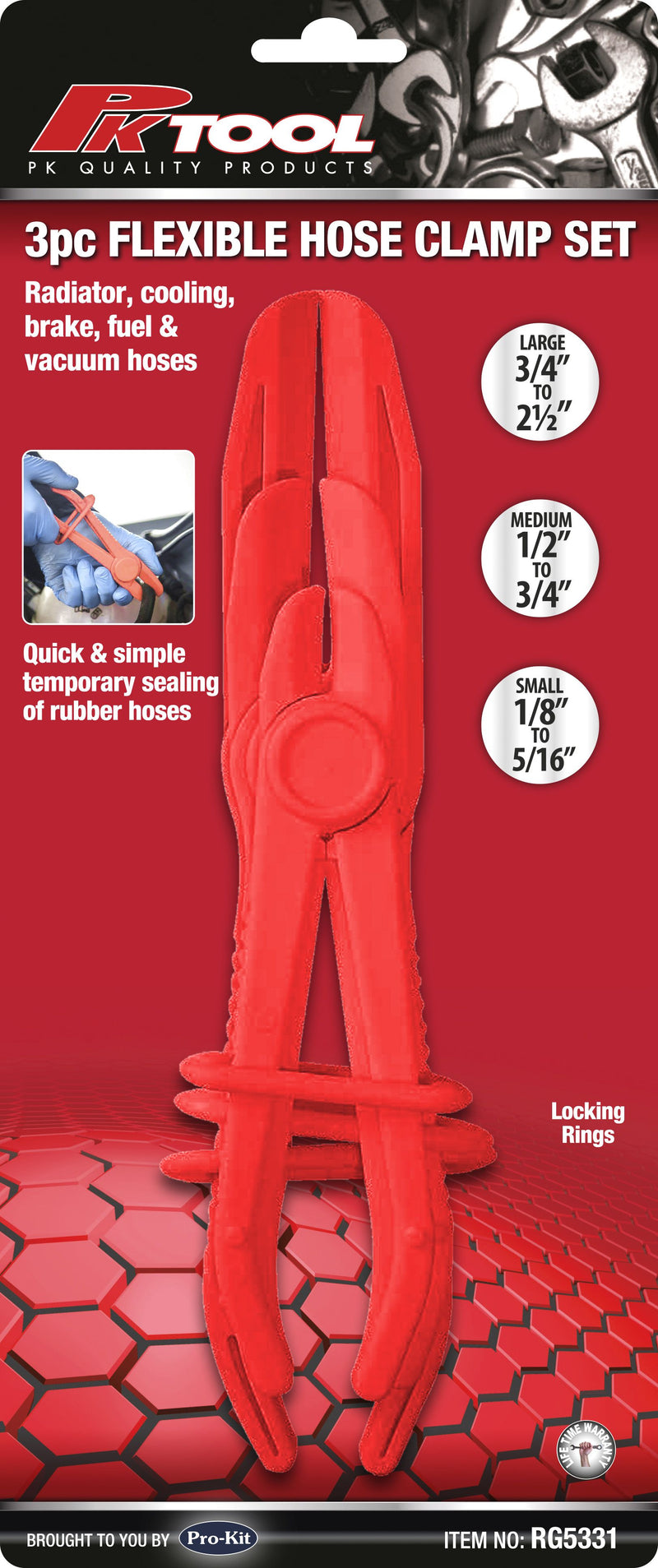 3 Piece Hose Clamping Set