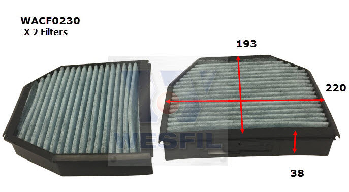 Wesfil Cabin / Pollen Filter - WACF0230 (RCA374C)