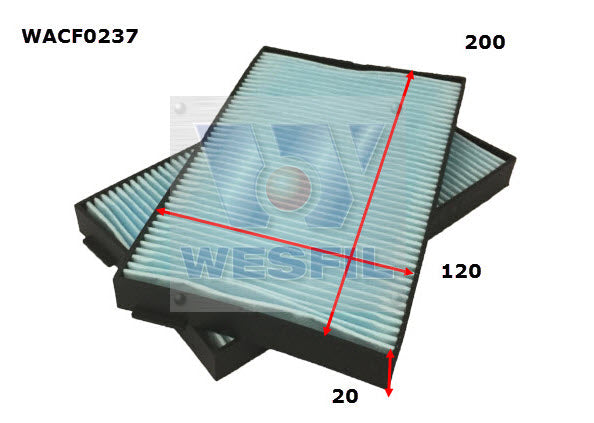Wesfil Cabin / Pollen Filter - WACF0237 (RCA336P)