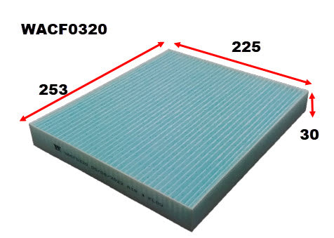 Wesfil Cabin / Pollen Filter - WACF0320 (RCA442M)