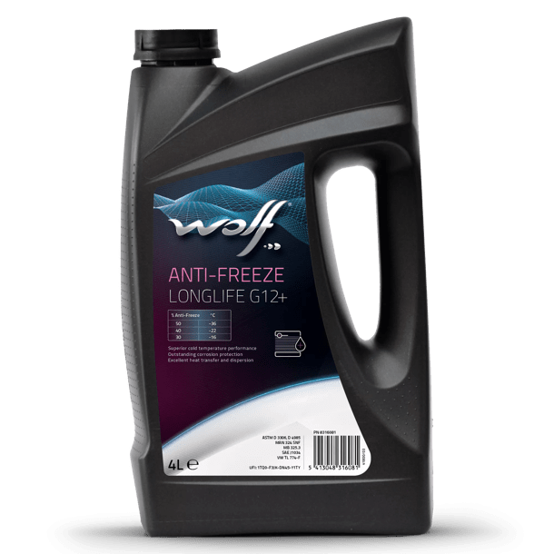 Wolf Anti-Freeze Longlife G12+ - 4 Litre
