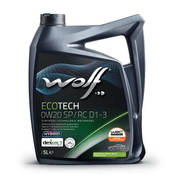 Wolf Ecotech 0W20 SP/RC D1-3 Engine Oil - 5 Litre