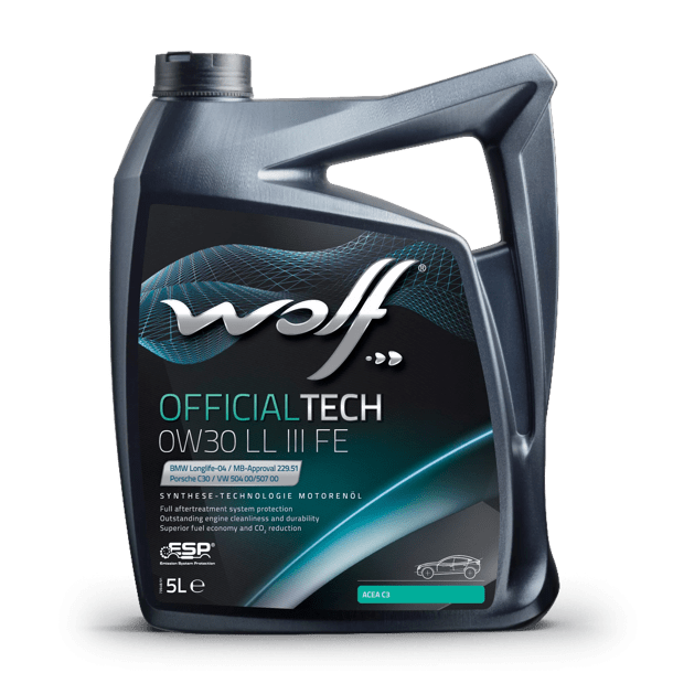 Wolf Officialtech 0W30 LL III FE Engine Oil - 5 Litre