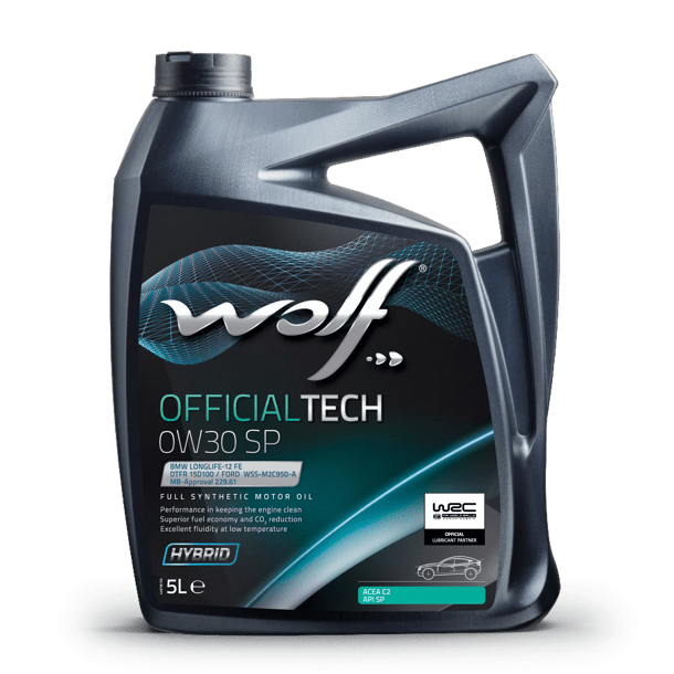 Wolf Officialtech 0W30 SP Engine Oil - 5 Litre