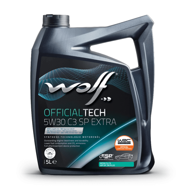 Wolf Officialtech 5W30 C3 SP Extra Engine Oil - 5 Litre