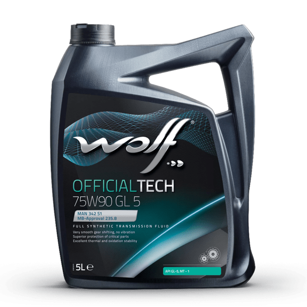 Wolf Officialtech 75W90 GL 5 Gear Oil - 5 Litre