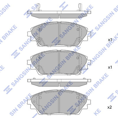 Hi-Q Brake Pads Set - SP1729 / SDB2330