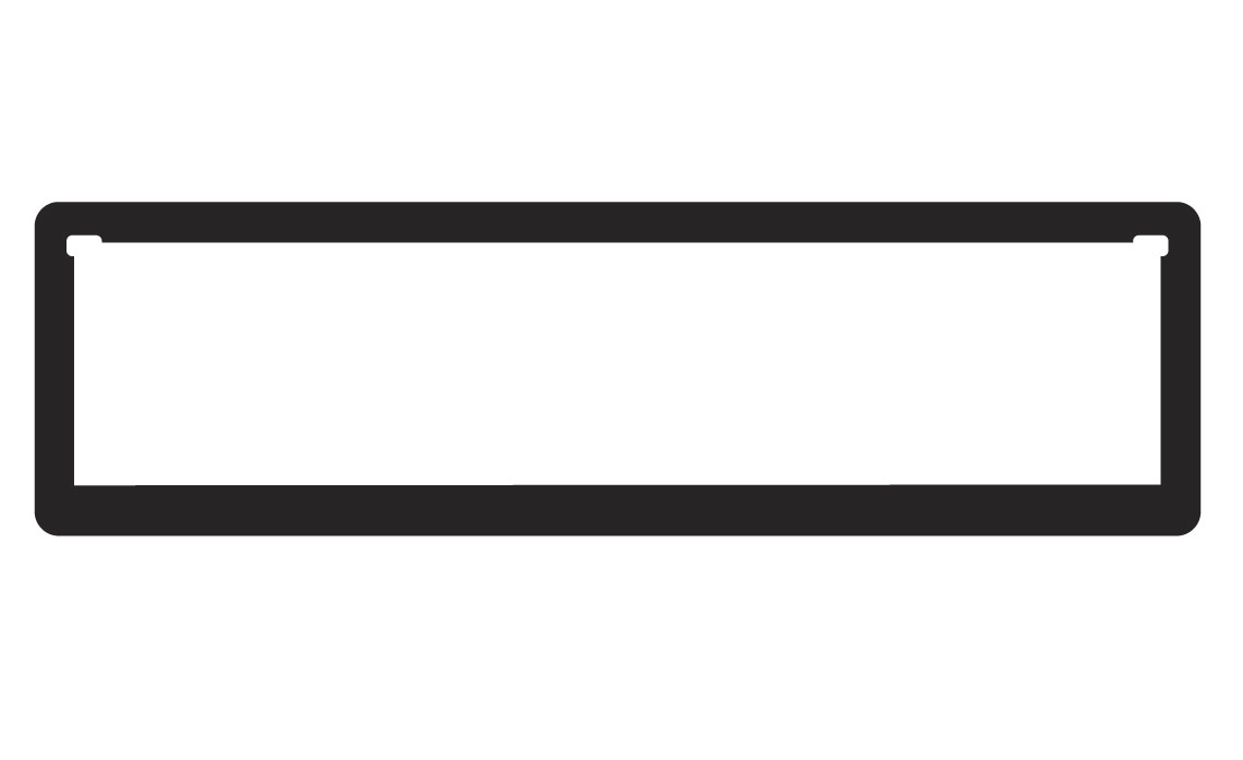 Kingpin Slimline Number Plate Surrounds - KP12