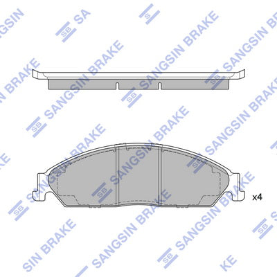 Hi-Q Brake Pads Set  - SDB1473-HD