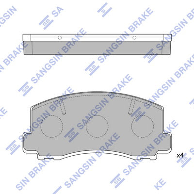 Hi-Q Brake Pads Set - SDB1103