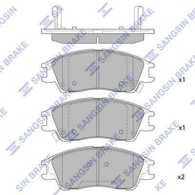 Hi-Q Brake Pads Set - SP1670