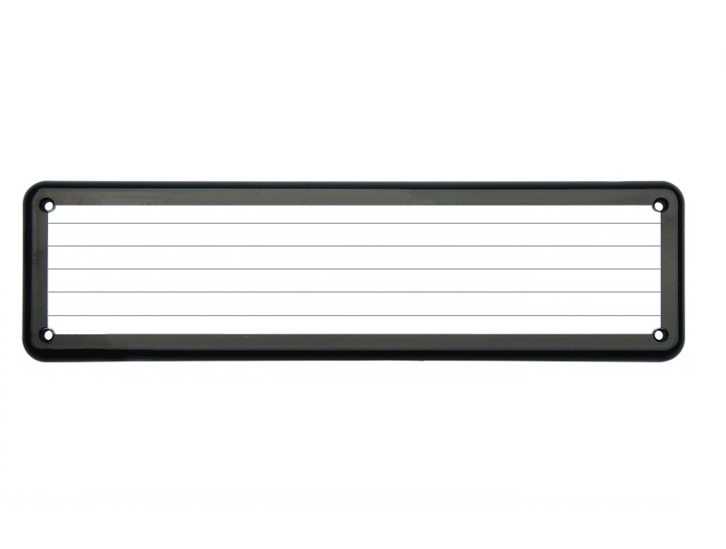 Kingpin Slimline Number Plate Covers with Pinstripe - KP006P