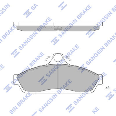 Hi-Q Brake Pads Set - SDB1085