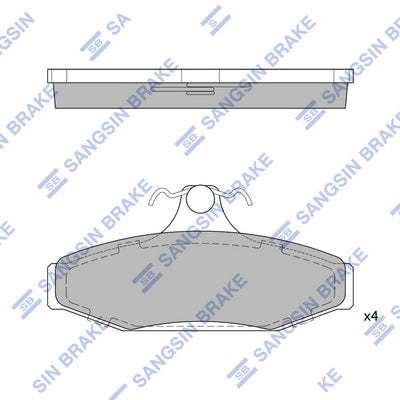 Hi-Q Brake Pads Set  - SDB1086-HD