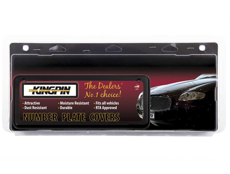 Kingpin Slimline 3 & 4 Digit Number Plate Covers - KP064