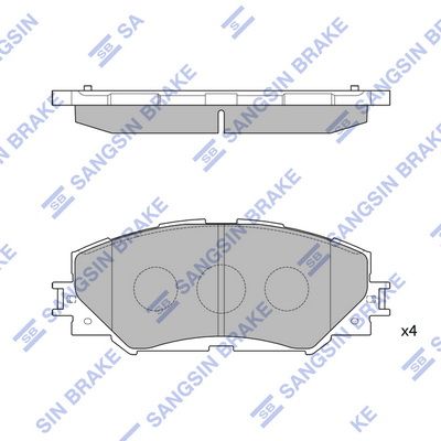 Hi-Q Brake Pads Set - SDB1802