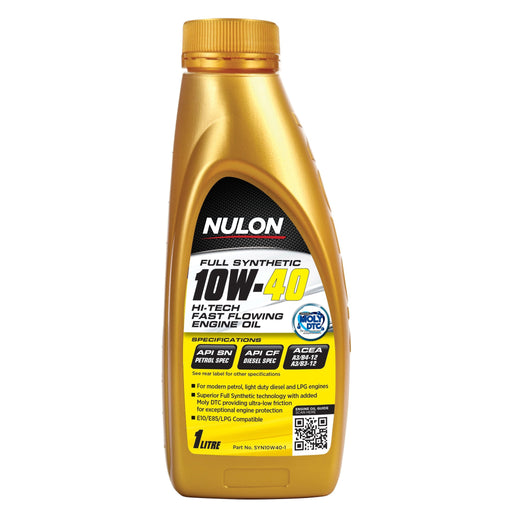 Nulon Full Synthetic 10W40 Hi-Tech Fast Flowing Engine Oil - 1Ltr - A1 Autoparts Niddrie
