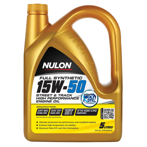 Nulon Full Synthetic 15W50 Street & Track Engine Oil - 5Ltr - A1 Autoparts Niddrie

