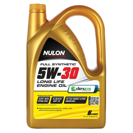Nulon Full Synthetic 5W30 Long Life Engine Oil - 6Ltr - A1 Autoparts Niddrie
