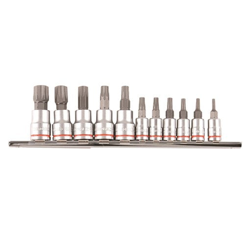 Tamperproof TORX® Set 11 Piece 1/4 & 3/8" Drive - A1 Autoparts Niddrie