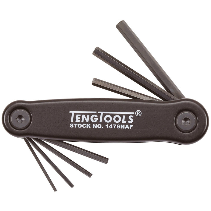 Teng Tools AF Retractable Hex Key Set - 1476NAF