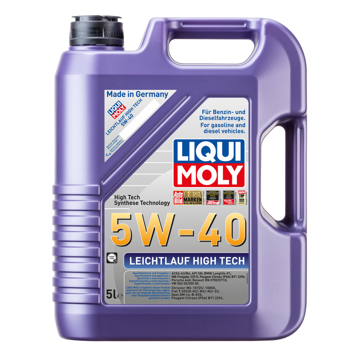 Liqui Moly Leichtlauf High Tech 5W-40 Engine Oil - 5 Litre
