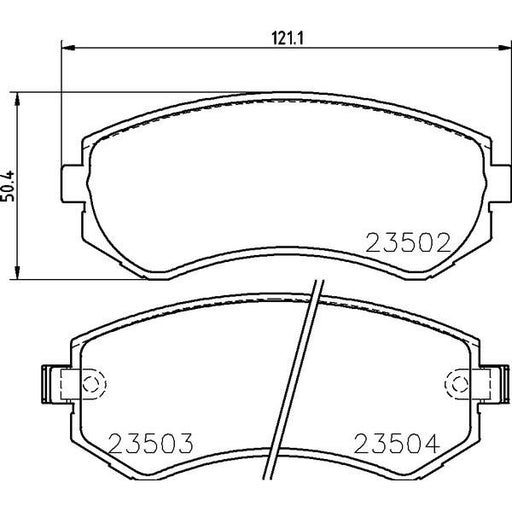 ADB Performance Brake Pad Set - ADB2060 - A1 Autoparts Niddrie
 - 2