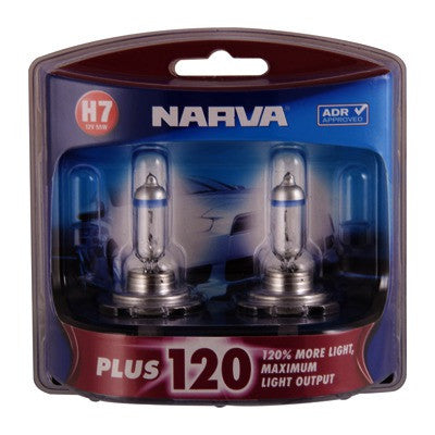 Narva Plus 120 Globes (Twin Pack) - H7-48366BL2-Narva-A1 Autoparts Niddrie